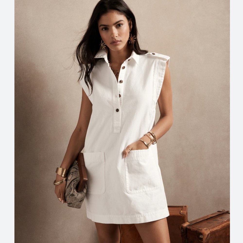 Banana Republic Petite XS Utility Dress